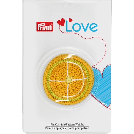Prym® Love Orange Pin Cushion & Pattern Weight